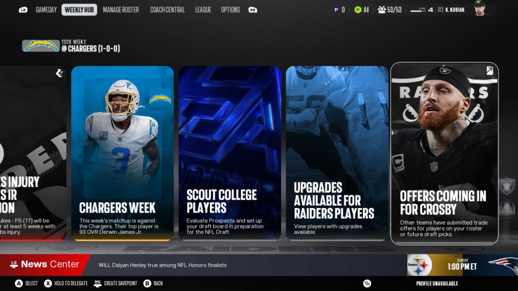 Madden NFL 27 (PS5) Test 4 Alles auf einem Blick